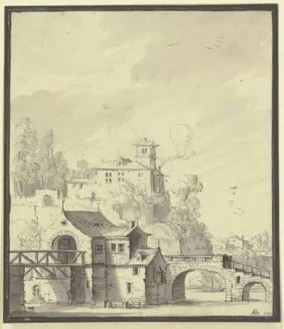 Gutshof av Johann Ludwig Aberli