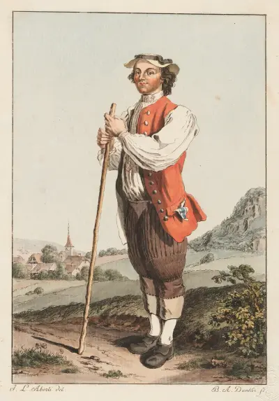 Bonde från trakten kring Bern av Johann Ludwig Aberli