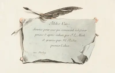 Petites Vües choisies pour ceux qui comencent à dessiner prises d’après nature par J.L. Aberli et gravèes par H. Rieter av Johann Ludwig Aberli