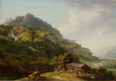 Oberhaslidalen av Johann Ludwig Aberli