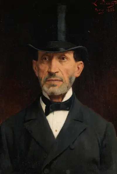 Portrait of Ignaz Deutsch av Ludwig Deutsch