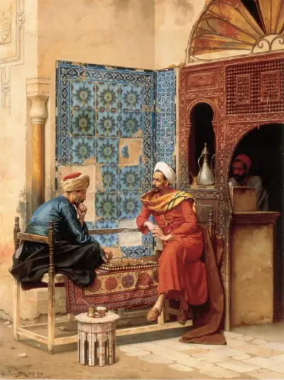 The Chess Game av Ludwig Deutsch