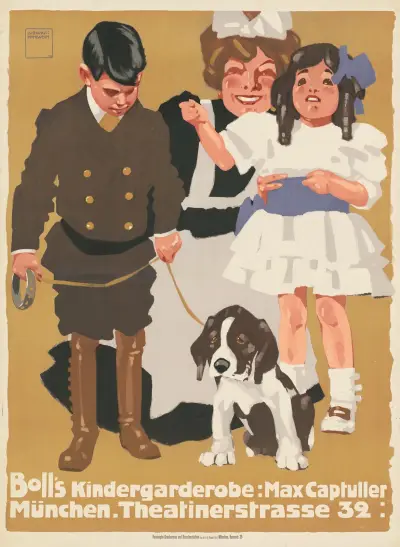 Boll’s Kindergarderobe; Max Captuller av Ludwig Hohlwein