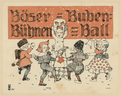 Böser-Buben-Bühnen-Ball av Ludwig Hohlwein