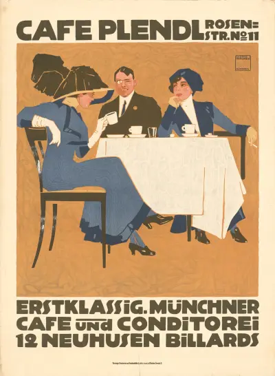Café Plendl. Münchner Cafe und Konditorei av Ludwig Hohlwein