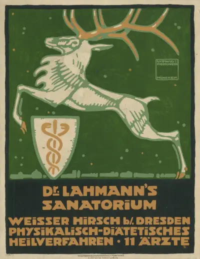Dr. Lahmann’s Sanatorium Weisser Hirsch Dresden av Ludwig Hohlwein