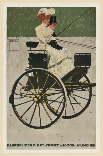 F. Hirschberg & Co Sport und Mode München von Ludwig Hohlwein