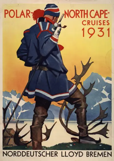 Polar- North Cape cruises 1931 von Ludwig Hohlwein