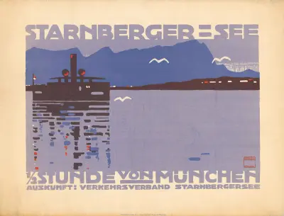 Starnberger See av Ludwig Hohlwein