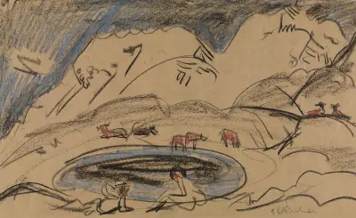 Bergsee av Ernst Ludwig Kirchner