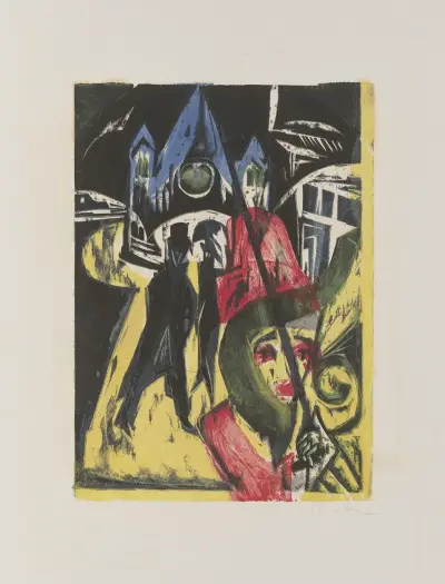 Cocotte on the Street av Ernst Ludwig Kirchner