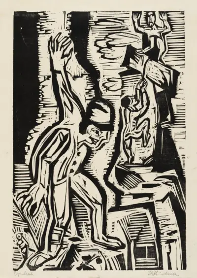 Die Bergsteiger av Ernst Ludwig Kirchner