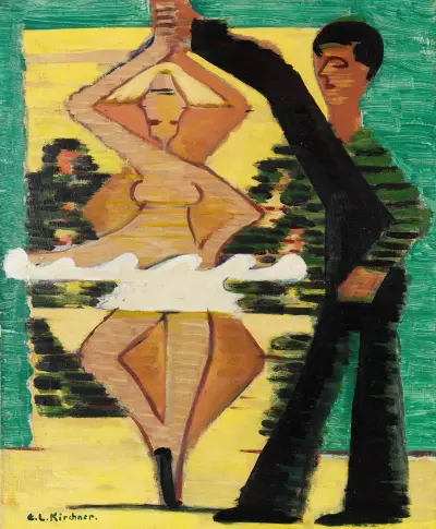 Drehende Tänzerin av Ernst Ludwig Kirchner