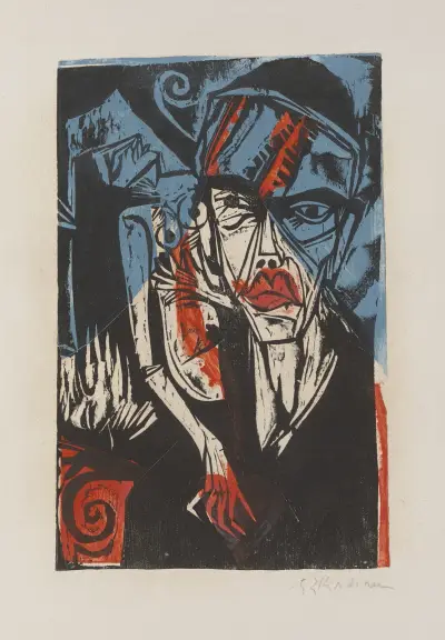 Fights (Torments of Love) av Ernst Ludwig Kirchner