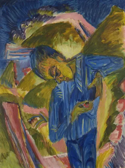 Knave with sweeties av Ernst Ludwig Kirchner
