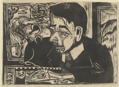 Kopf Merz av Ernst Ludwig Kirchner