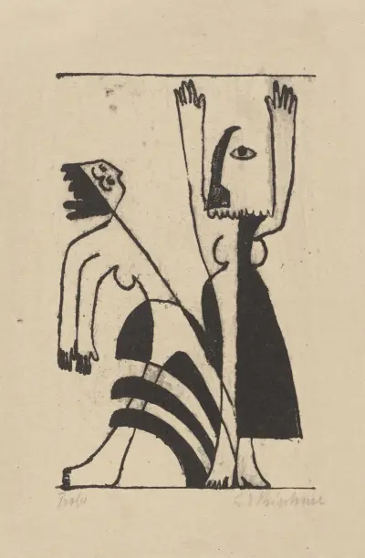 Maskentanz, 1931 av Ernst Ludwig Kirchner