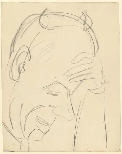 Porträt av Ernst Ludwig Kirchner