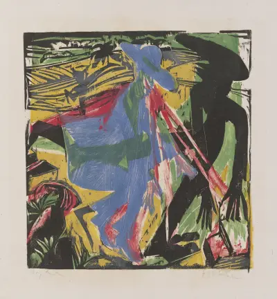 Schlemihl’s Encounter with the Shadow av Ernst Ludwig Kirchner