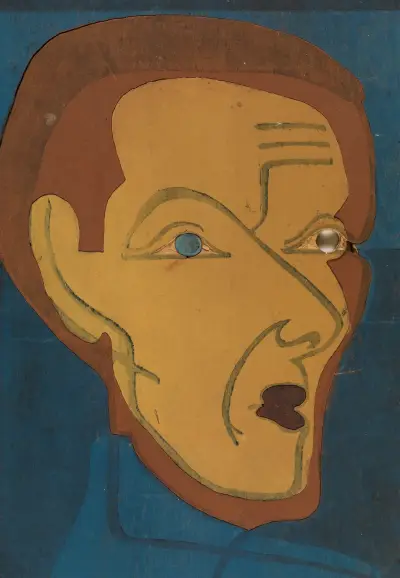 Selbstporträt, Farbstock I av Ernst Ludwig Kirchner