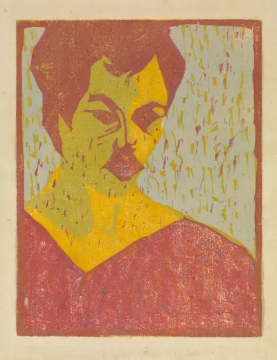 Selbstporträt av Ernst Ludwig Kirchner