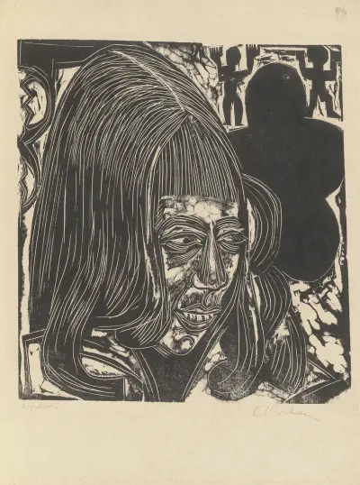Tochter Sternheim. – Portrait Dorothea Sternheim av Ernst Ludwig Kirchner