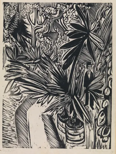 Væksthus. Jena av Ernst Ludwig Kirchner