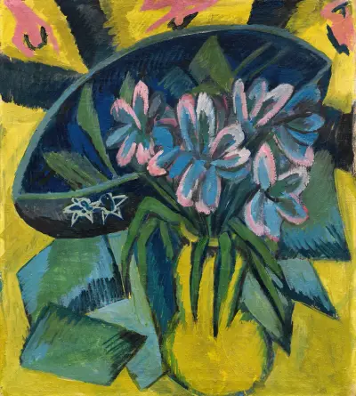 Verblühte Tulpen av Ernst Ludwig Kirchner