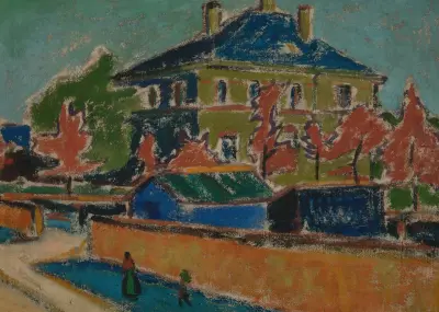 Villa in Dresden av Ernst Ludwig Kirchner