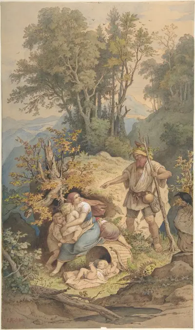 Rübezahl, 1820 av Adrian Ludwig Richter