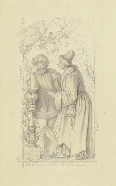 The stolen veil av Adrian Ludwig Richter