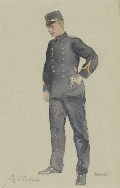 Staande sergeant av Hendrik Maarten Krabbé