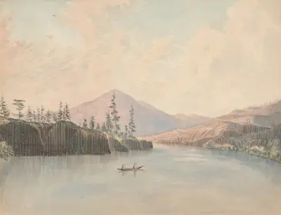 Columbia R. – below The Dalles av James Madison Alden