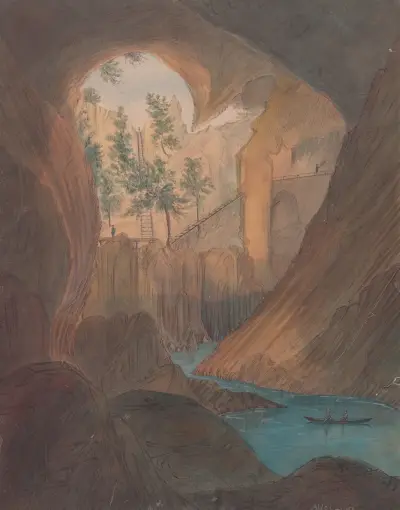 Marble Cave. Mariposa Co. California av James Madison Alden