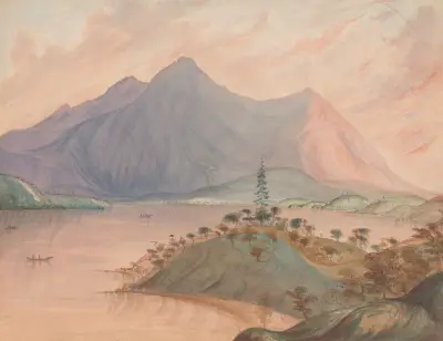 Mt. ‘Conoktai’ Clear Lake, California, sunset av James Madison Alden
