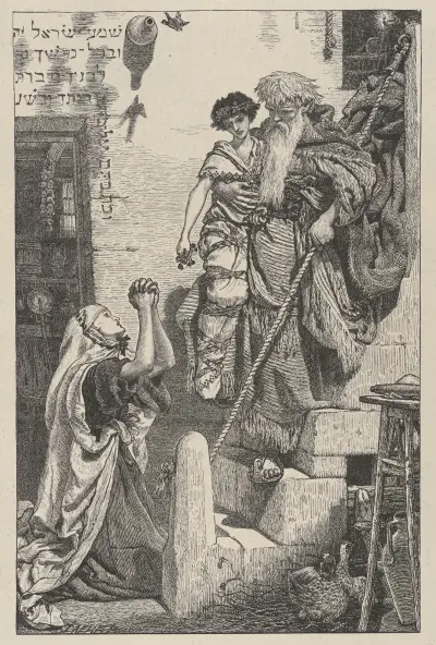 Elijah and the Widow’s Son, 1865 av Ford Madox Brown