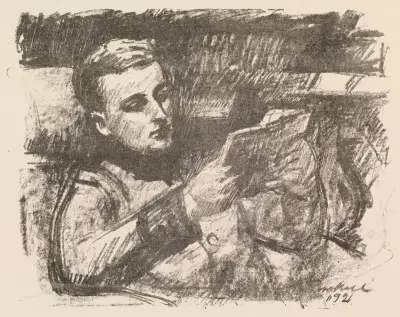 Boy Reading (Jorgen Enckell) av Magnus Enckell