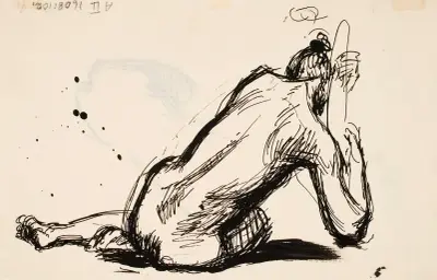 Skiss till Guldåldern av Magnus Enckell