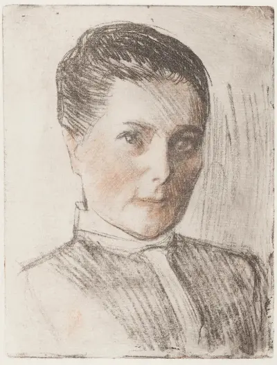 Porträtt av Sophie Aminoff av Magnus Enckell