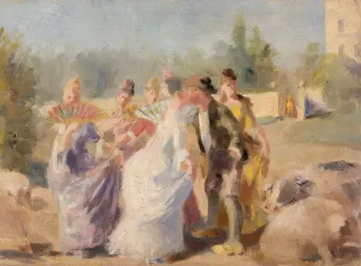 Prinsessan och svinaherden av Magnus Enckell