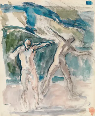 Två män av Magnus Enckell