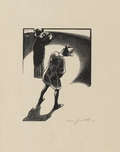2 Clowns mimant av Marc Gonthier