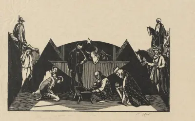Tillbedjan; herdarna och stjärntydarna av Marc Gonthier