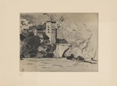 Château et vieux port de St-Maurice von Marc Gonthier