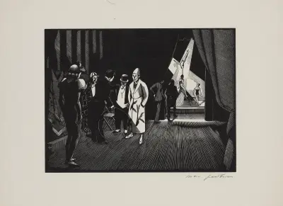 Coulisse de cirque von Marc Gonthier