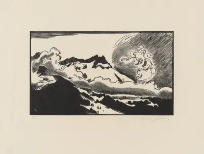 Dents de Morcles (aux curieux nuages) av Marc Gonthier