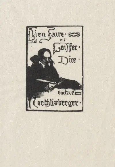 Ex Libris de Dr. Röthlisberger von Marc Gonthier