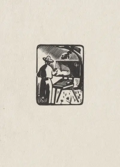 Ex libris pour Cuno Amiet von Marc Gonthier