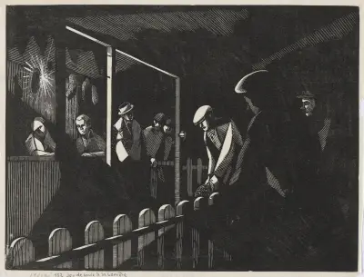 Jeu de boule à la barrière av Marc Gonthier