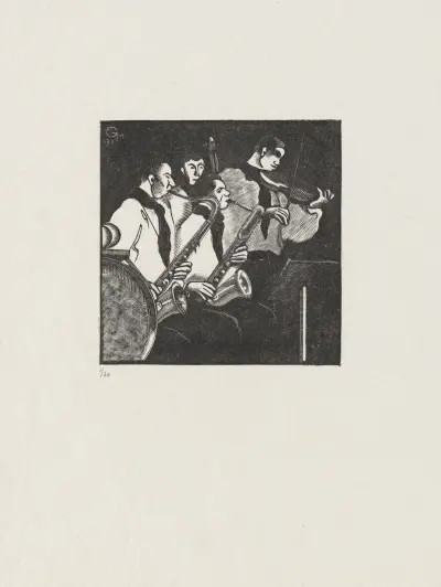 Jazzmusiker av Marc Gonthier